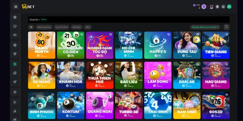 Sảnh sổ xố cung cấp nhiều đài quay thưởng để bạn lựa chọn